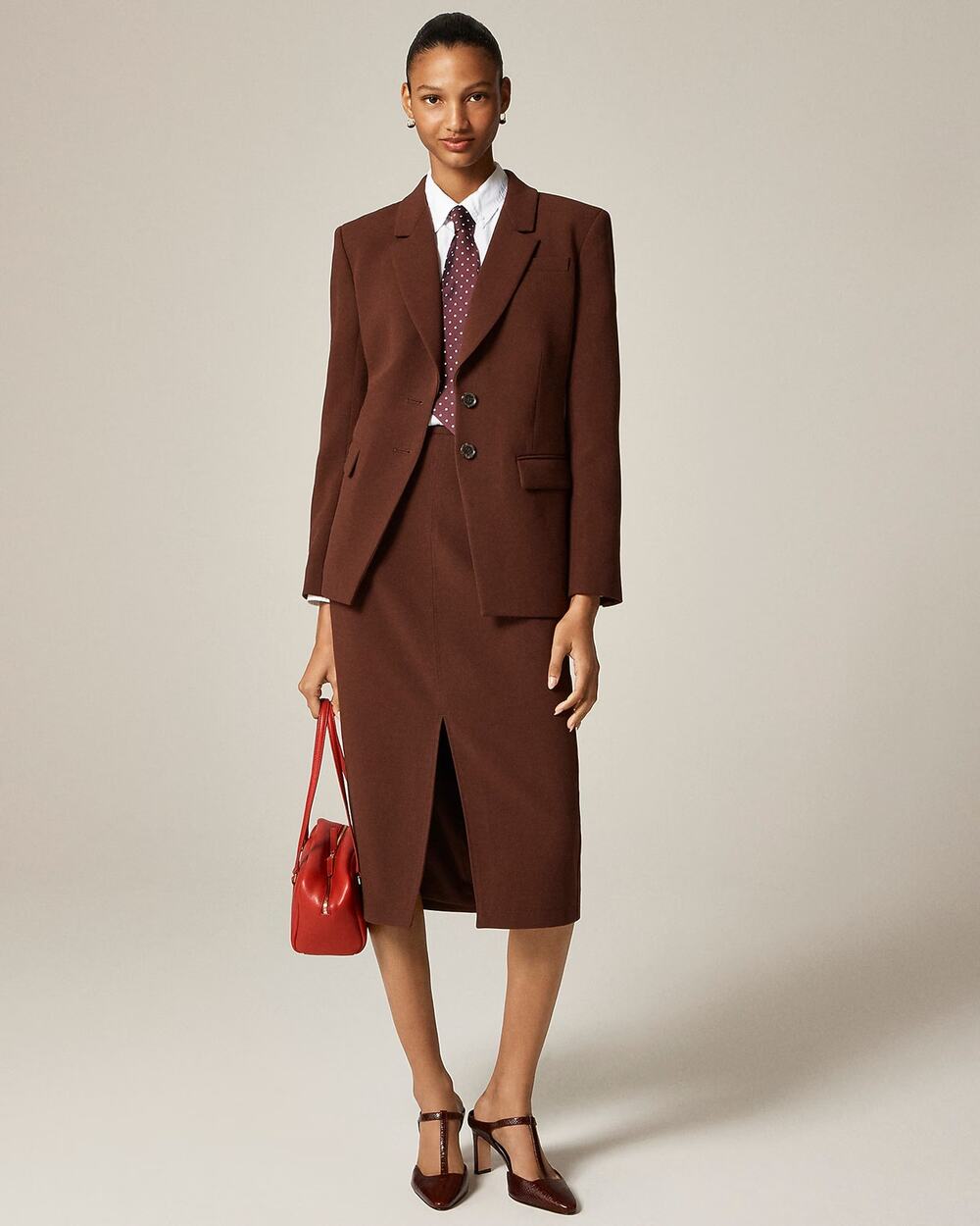 NWT J Crew Madelyn Blazer in Four-Season Stretch in French Press Size 12